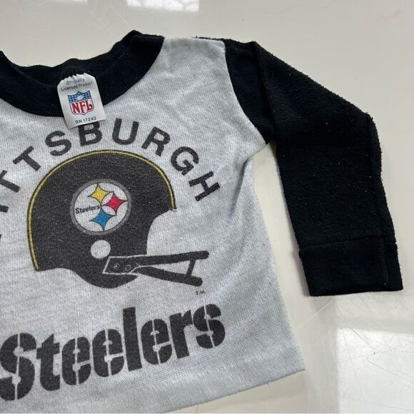 Vintage 1990s Retro Pittsburgh Steelers Baby Sweatshirt - Picture 5 of 7